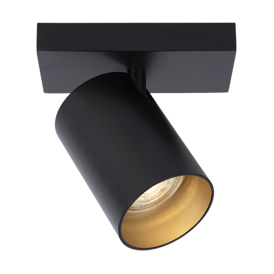 Ceiling light Nuo 1 | black - gold inside