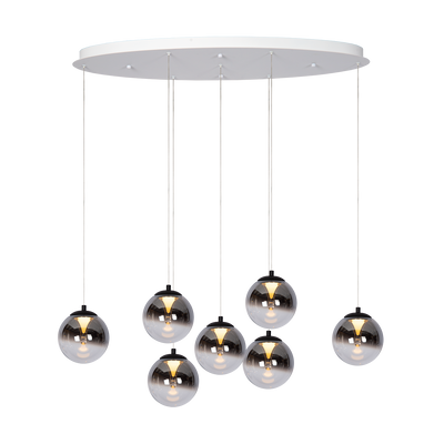 Pendant Monza 7 oval | white