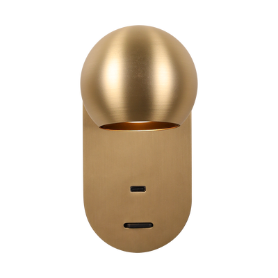 Wandlamp Oneye | ant. brass