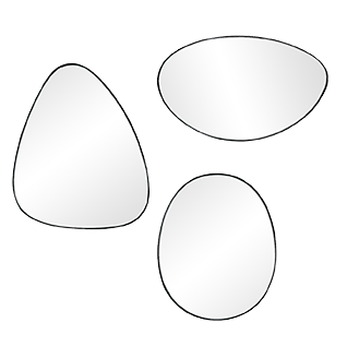 Mirror Stone | S/3 (S+M+L)