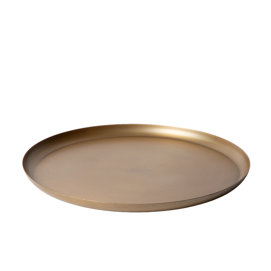 Tray Eleo M 34 cm | antique brass