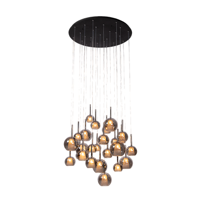 Pendant light Saigon 25 | black | round