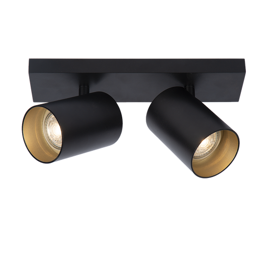 Ceiling light Nuo 2 | black - gold inside