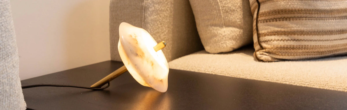 Table lamps alabaster