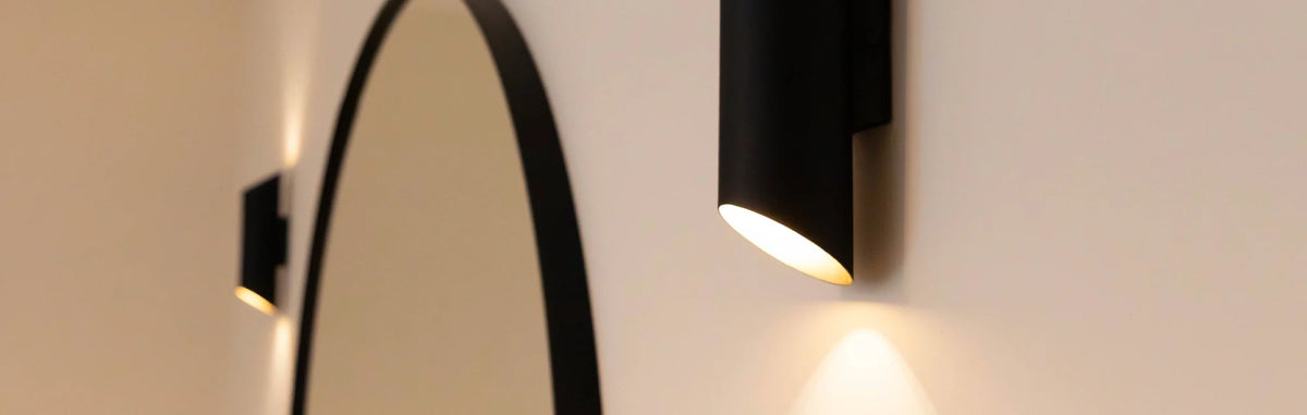 Black wall lights