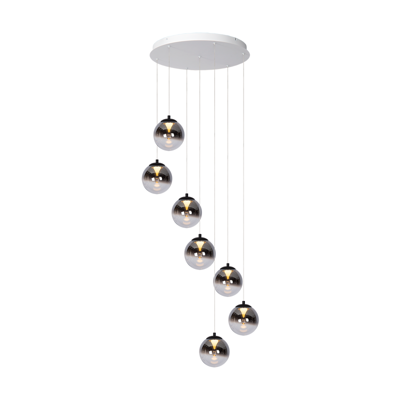 Pendant Monza 7 round | white