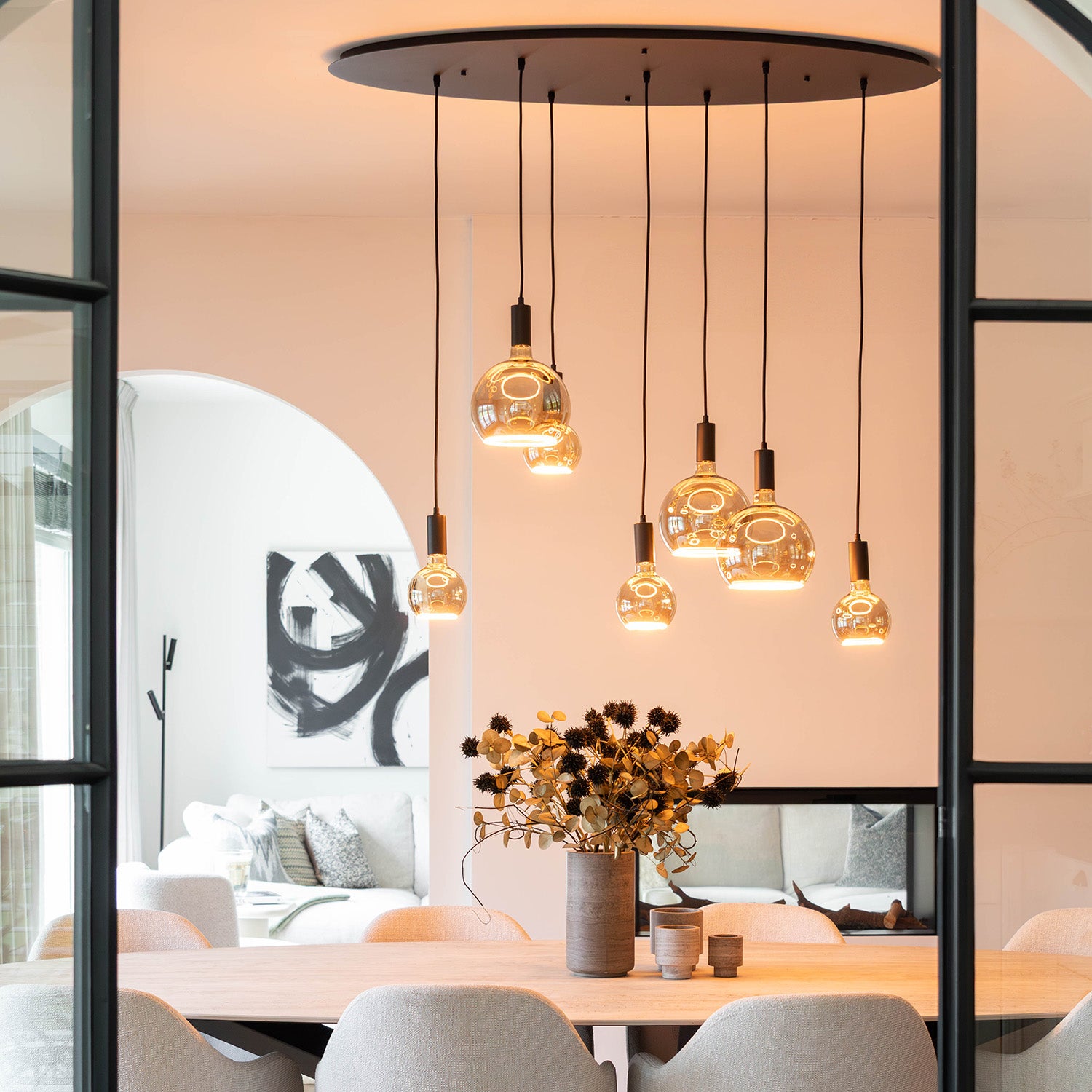 Pendant Yoki 7 - incl. Floating Globes
