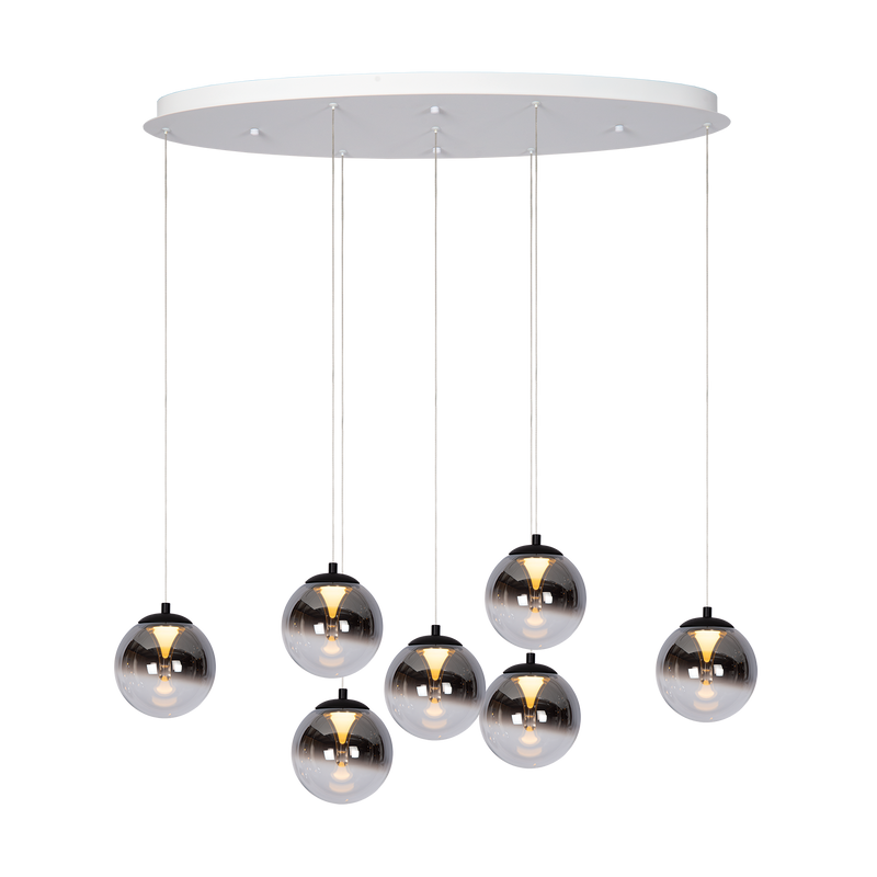 Pendant Monza 7 oval | white