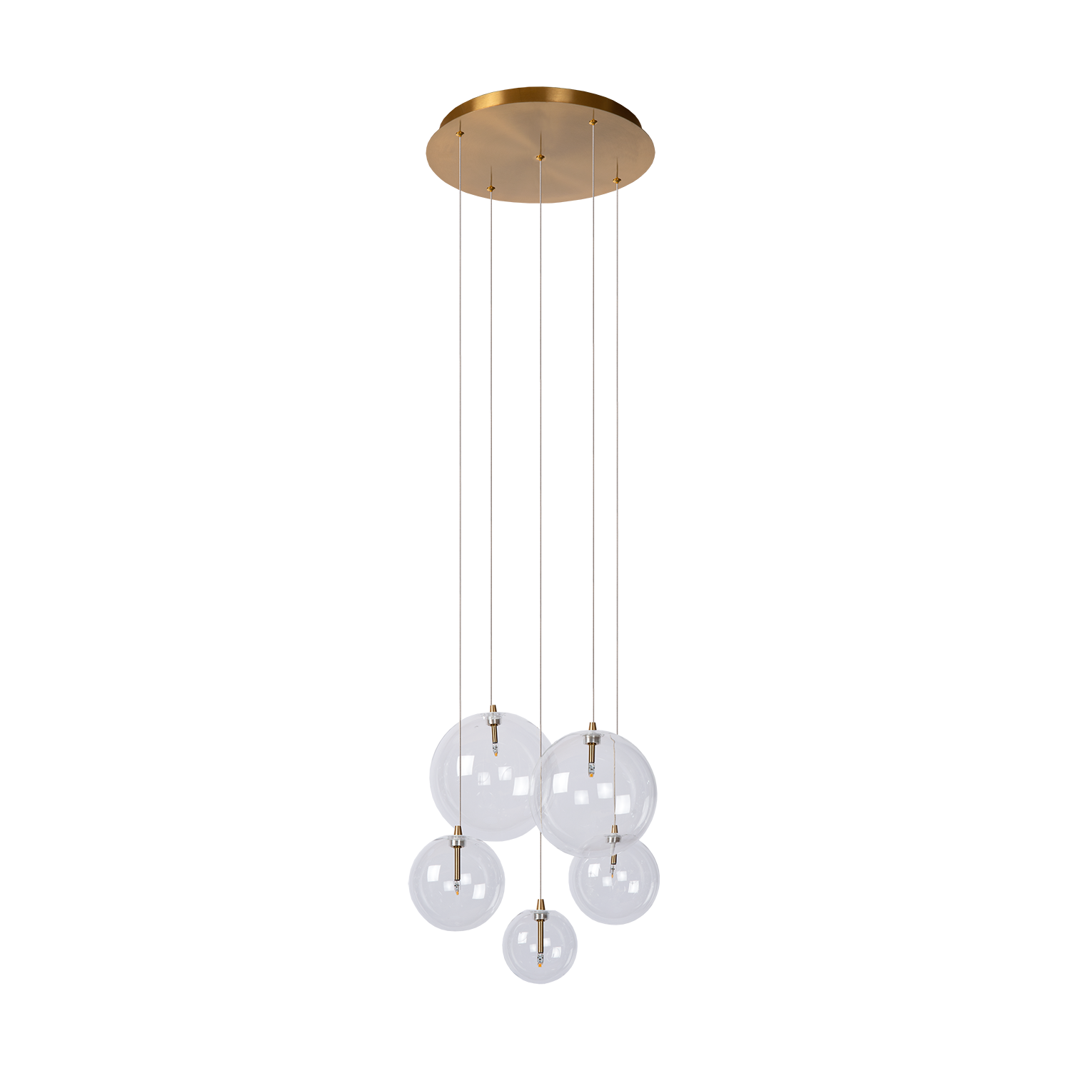 Pendant light Camau 5 | antique brass