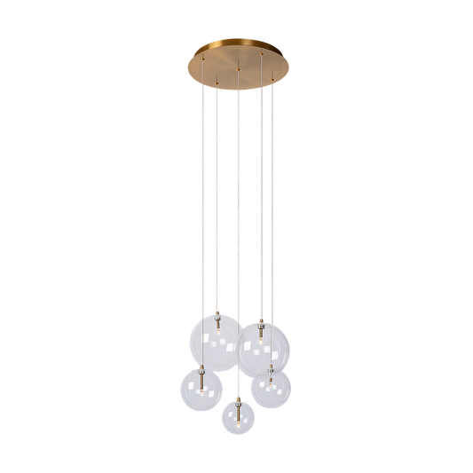 Pendant light Camau 5 | antique brass