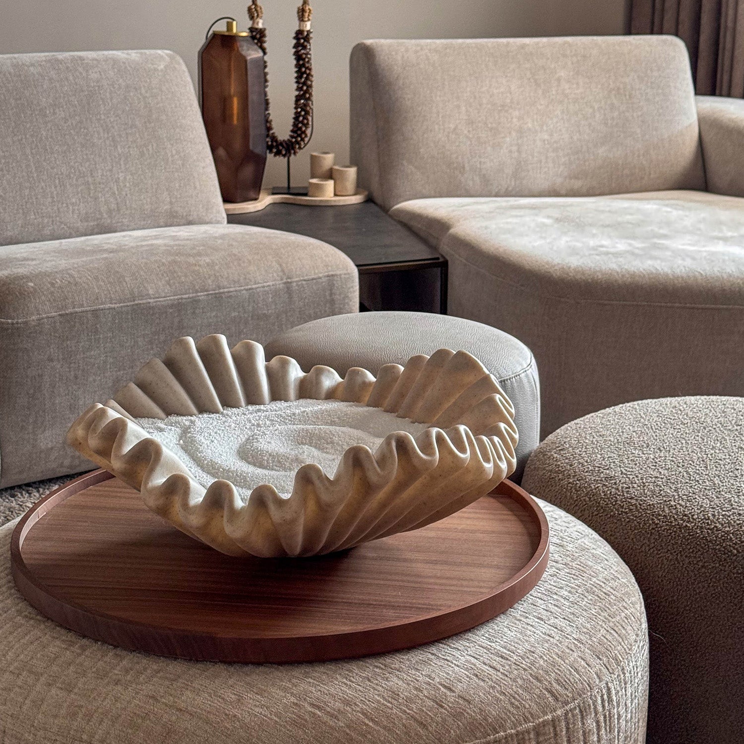 Tray Tati dia 60 - walnut