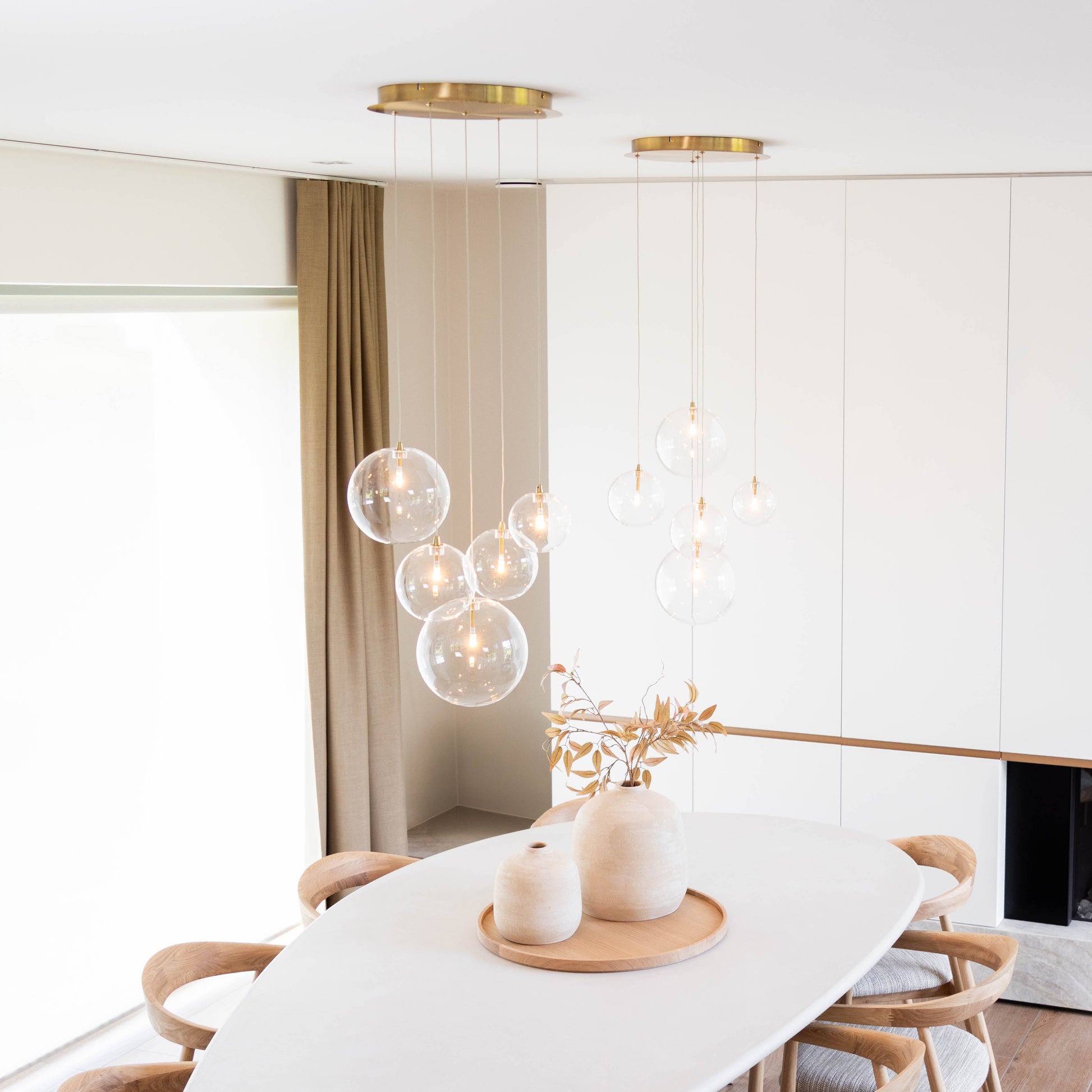 Pendant light Camau 5 | antique brass