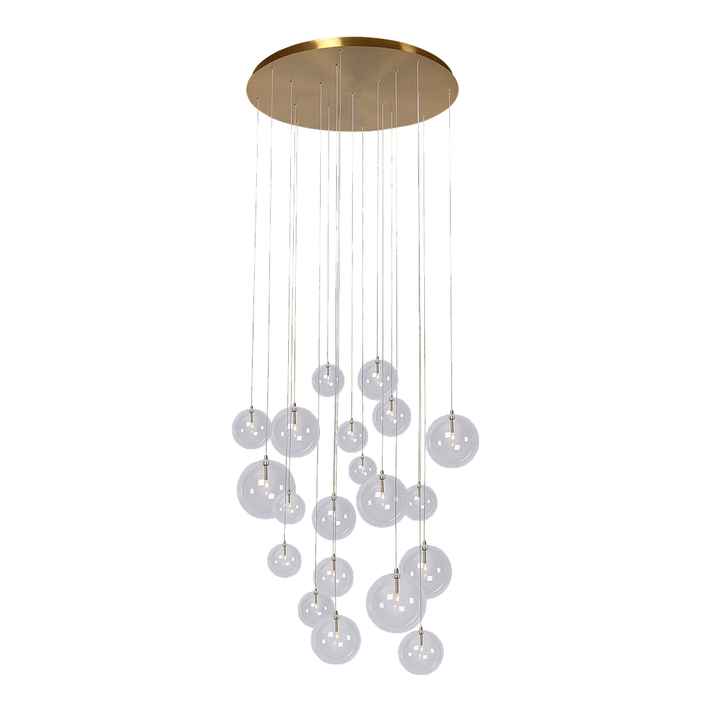 Hanglamp Camau 20 | antique brass