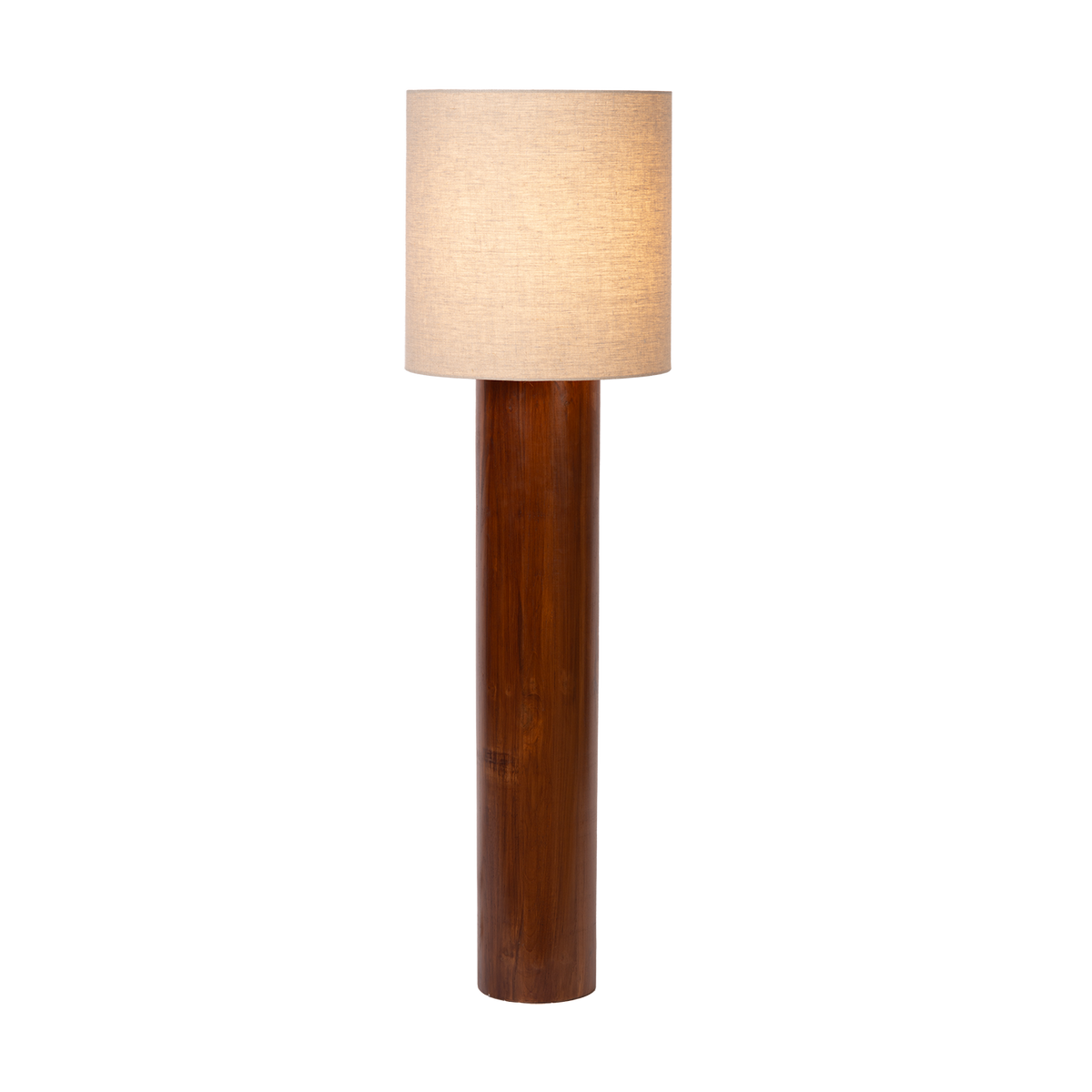 Houten vloerlampen