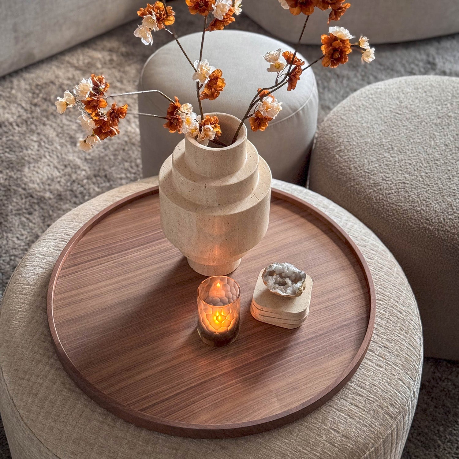 Tray Tati dia 60 - walnut