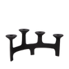 Candle holder Amour S/4 | black