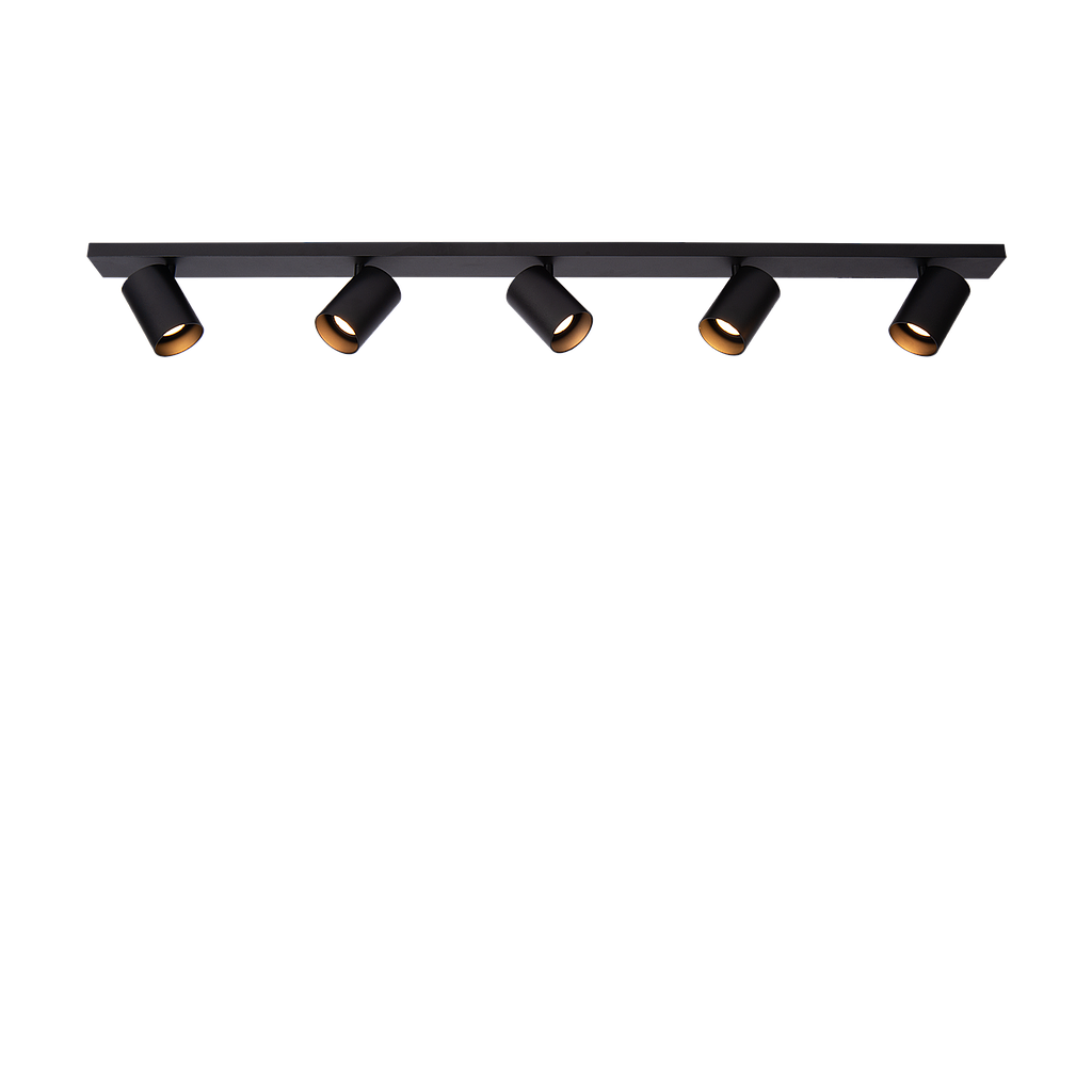 Ceiling light Nuo 5 | black - black inside