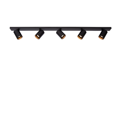 Ceiling light Nuo 5 | black - black inside
