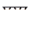 Ceiling light Nuo 5 | black - black inside