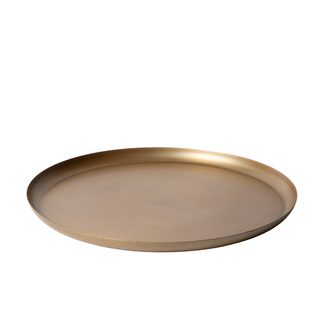 Tray Eleo M 34 cm | antique brass