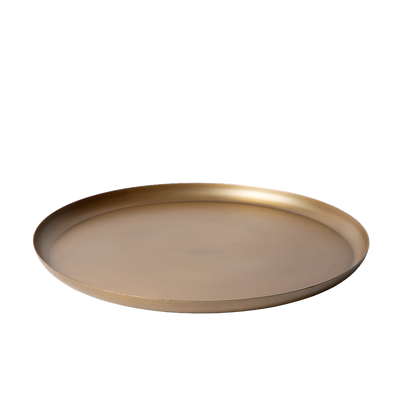 Tray Eleo M 34 cm | antique brass