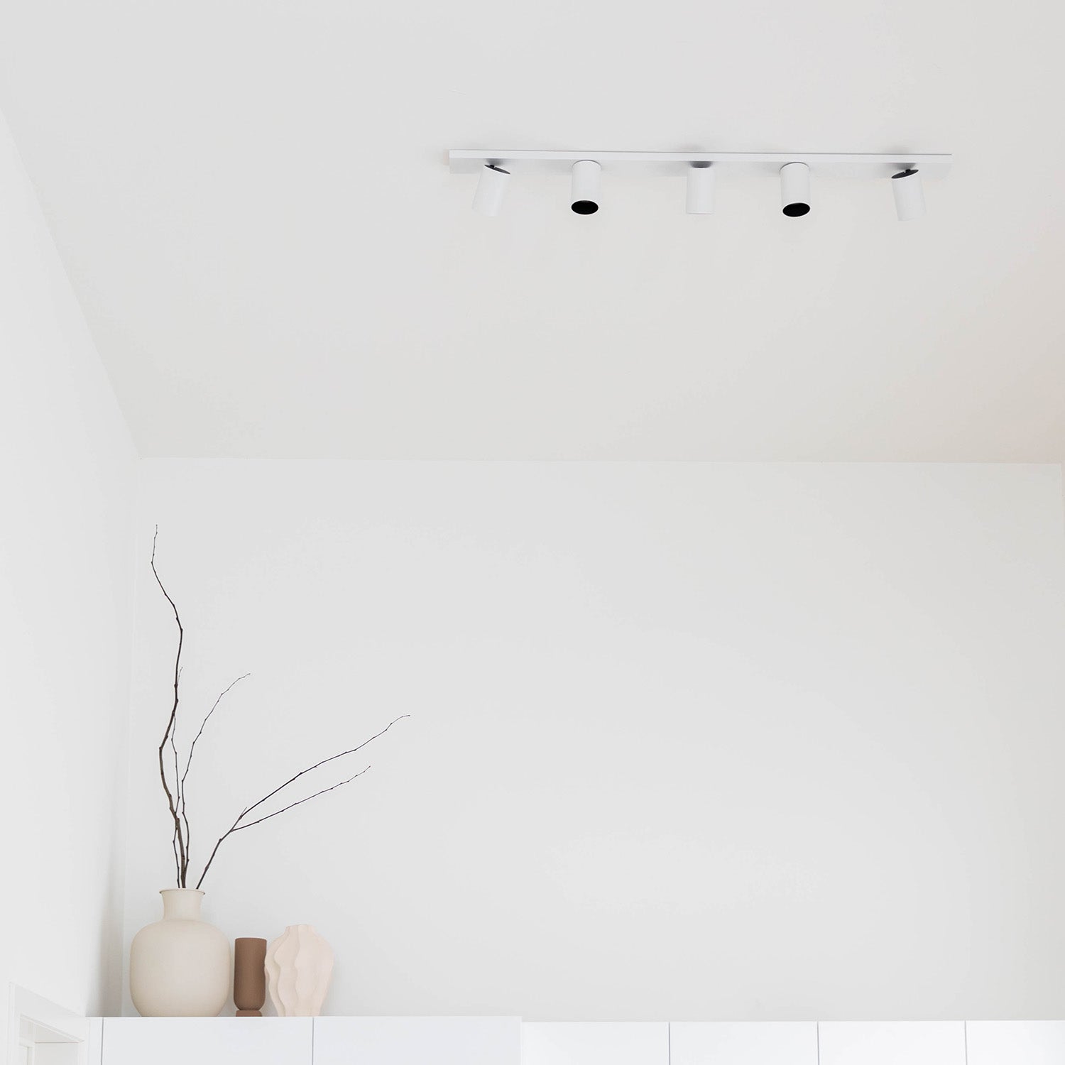 Ceiling light Nuo 5 | white - black inside