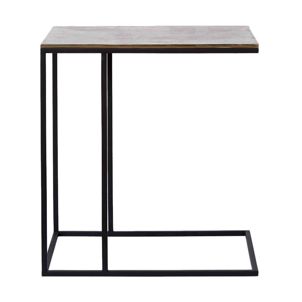 Side table Vanger | raw antique brass