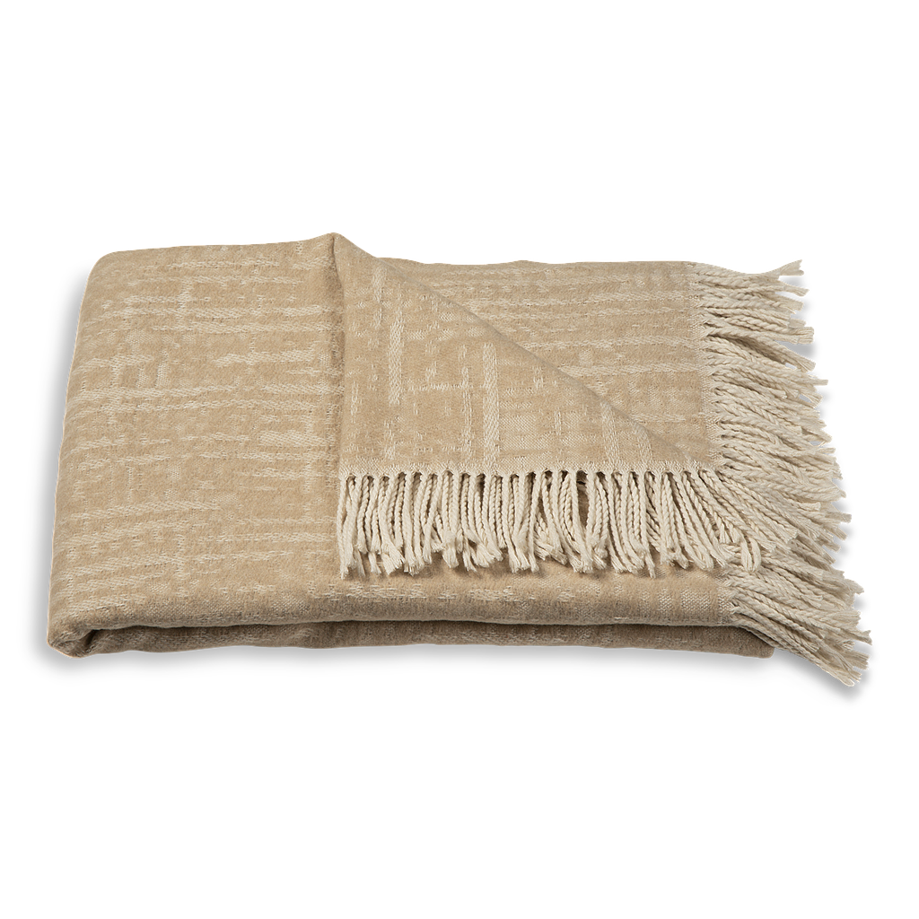 Plaid Misty - Naturel