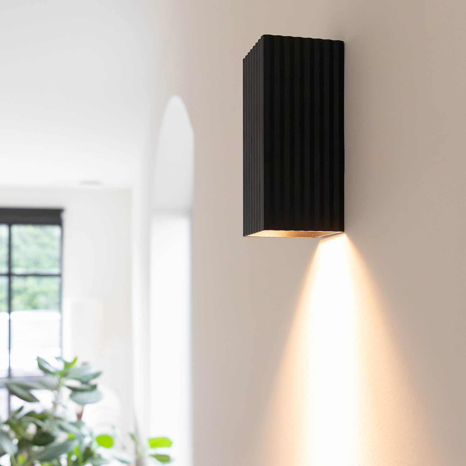 Wandlamp Ribble rechthoek | zwart
