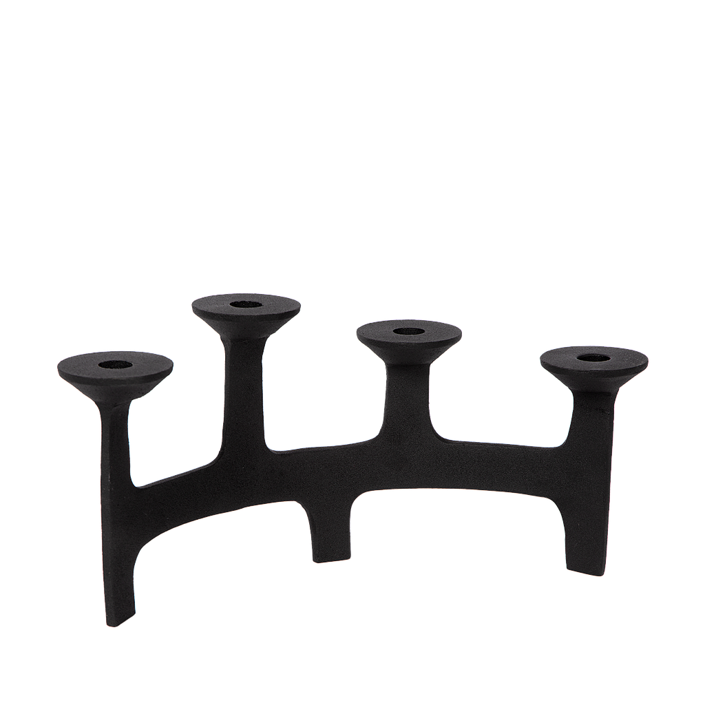 Candle holder Amour S/4 | black