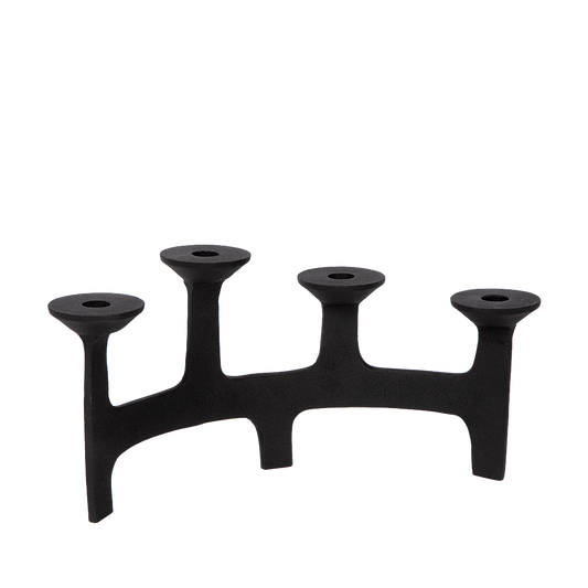 Candle holder Amour S/4 | black