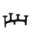 Candle holder Amour S/4 | black