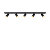 Ceiling light Era 5 | black - gold inside
