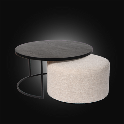 Salontafels met poef