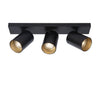 Ceiling light Nuo 3 | black - gold inside