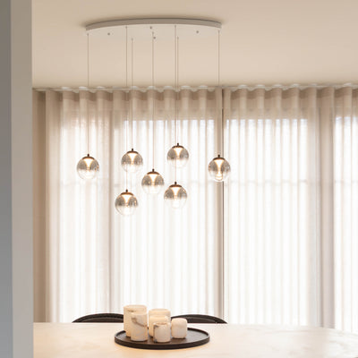 Pendant Monza 7 oval | white