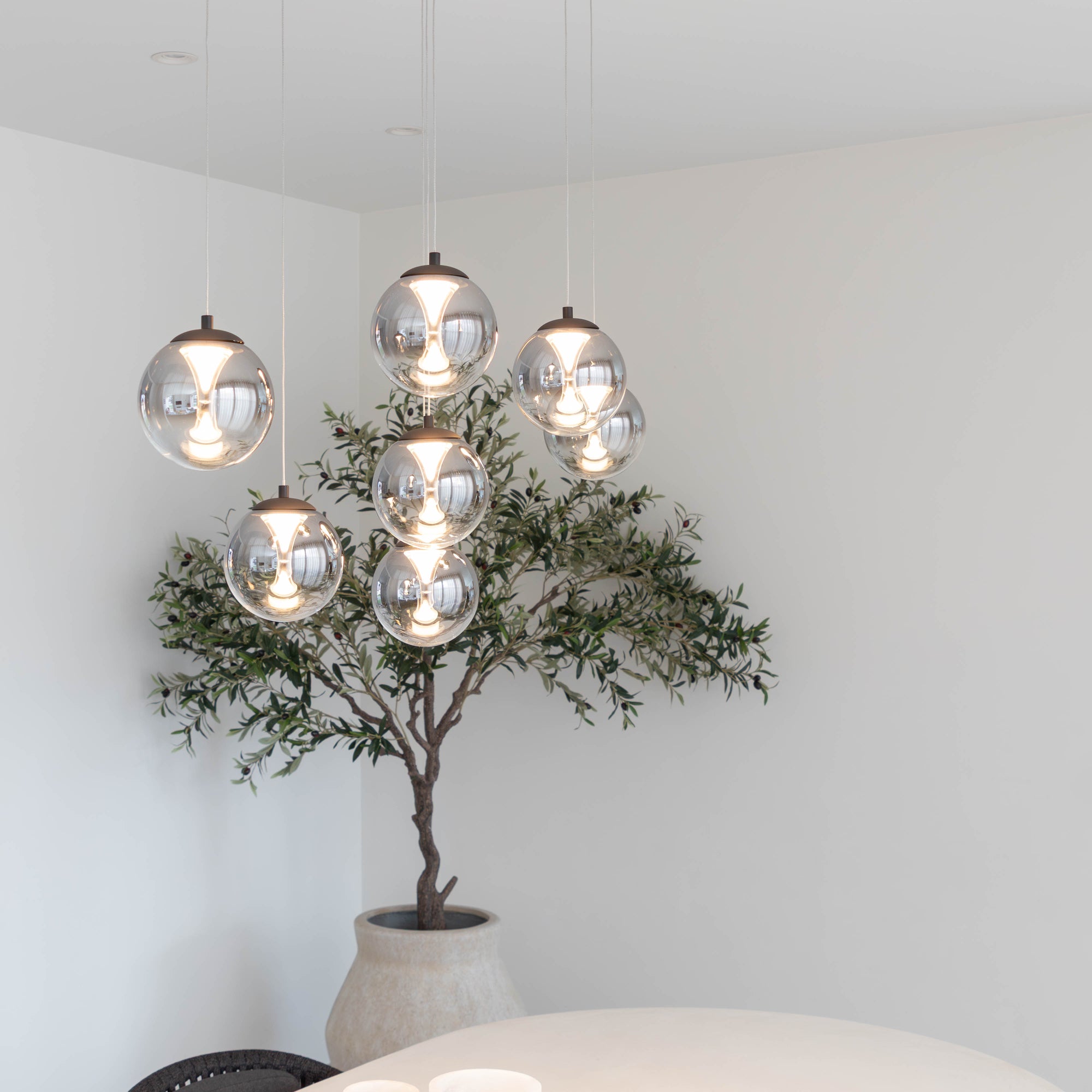 Pendant Monza 7 oval | white