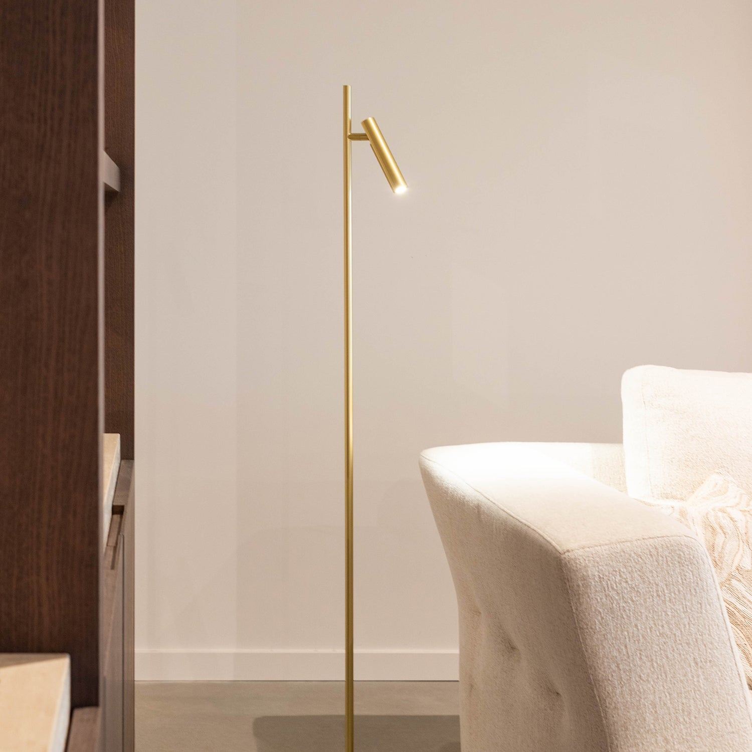 Vloerlamp Statement | antiek messing