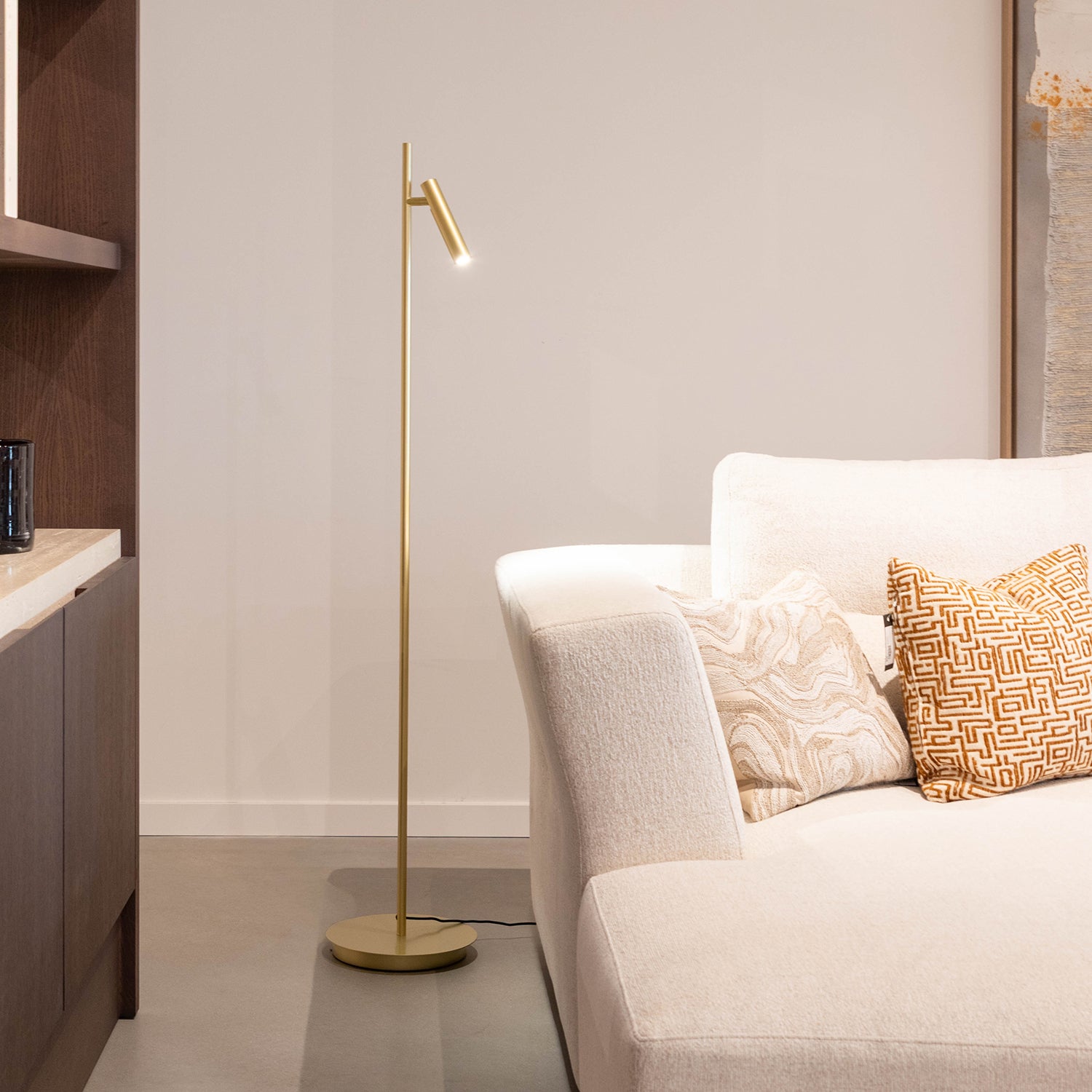 Vloerlamp Statement | antiek messing