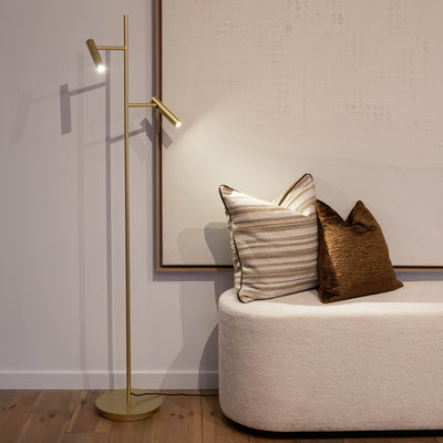 Floor lamp Savage | antique brass