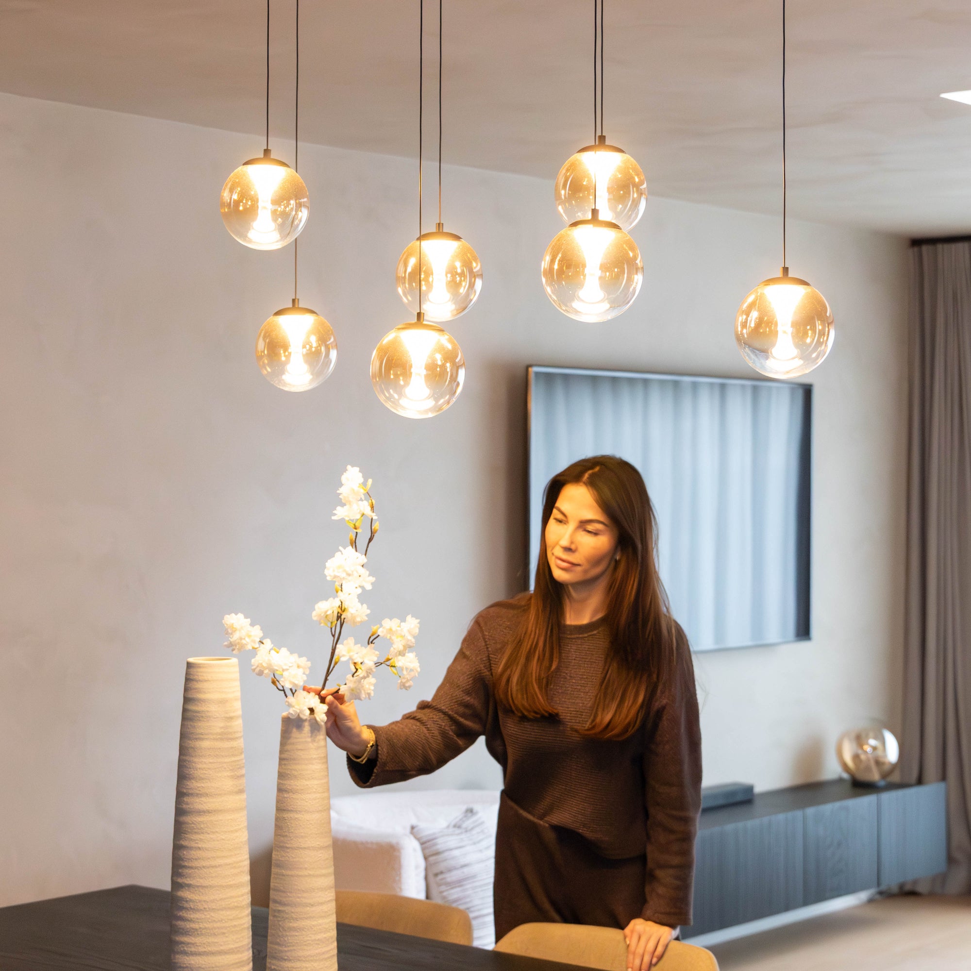 Pendant Monza 7 Rect. | black