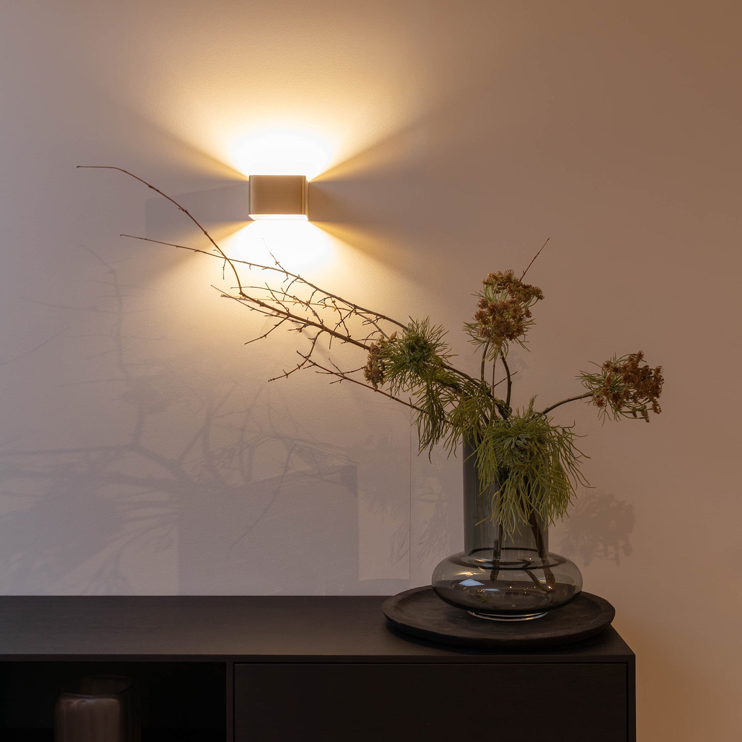 Wandlamp Calla | antiek messing