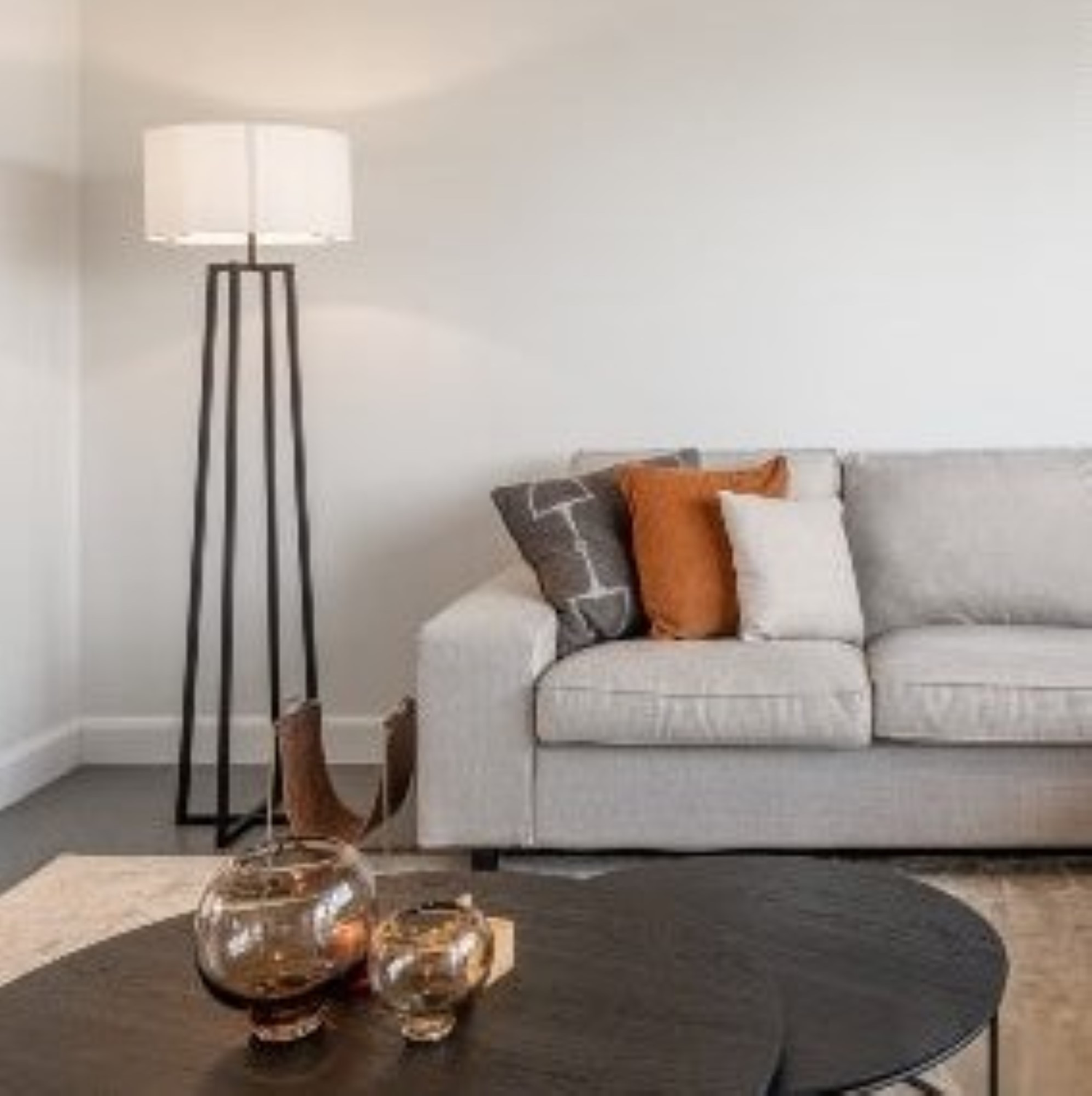 Floor lamp Potsdam | black