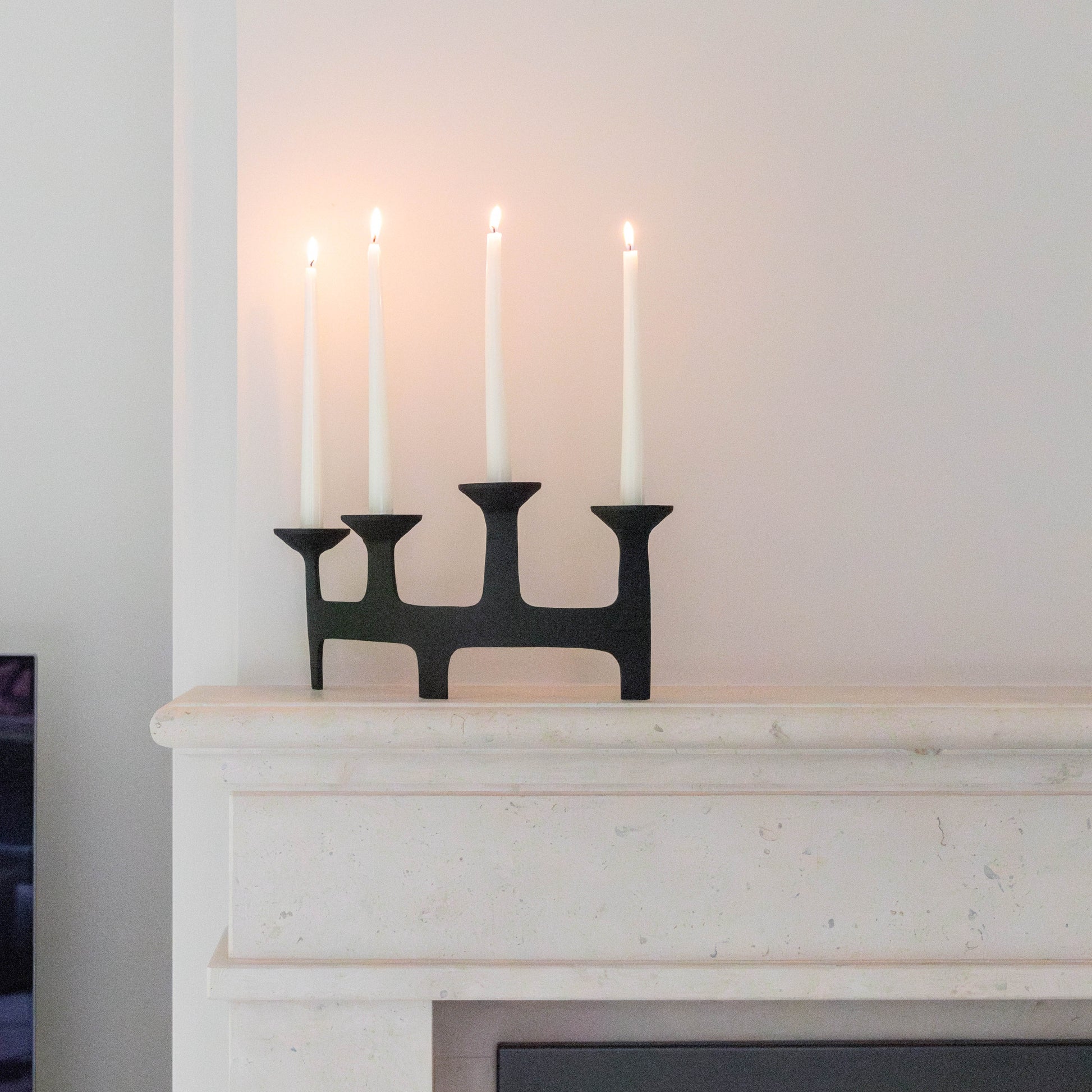 Candle holder Amour S/4 | black