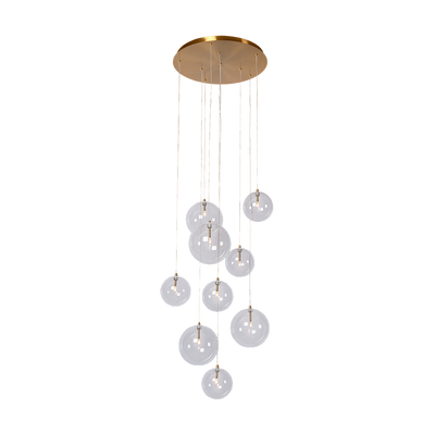 Pendant light Camau 9 | antique brass