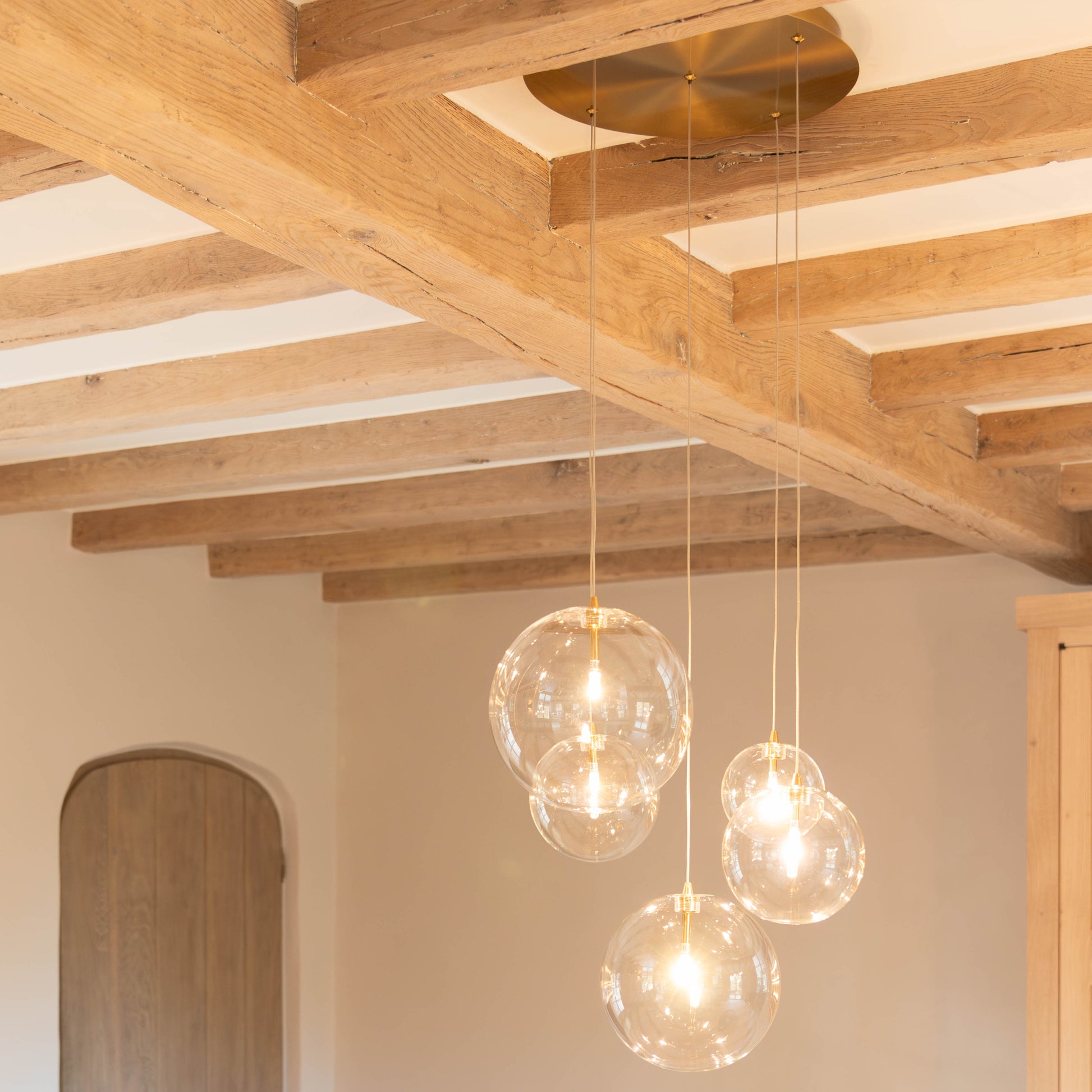 Pendant light Camau 5 | antique brass