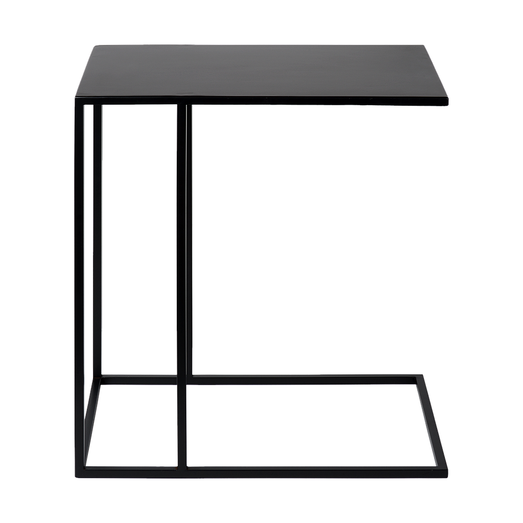 Black side table