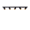 Ceiling light Nuo 5 | black - gold inside