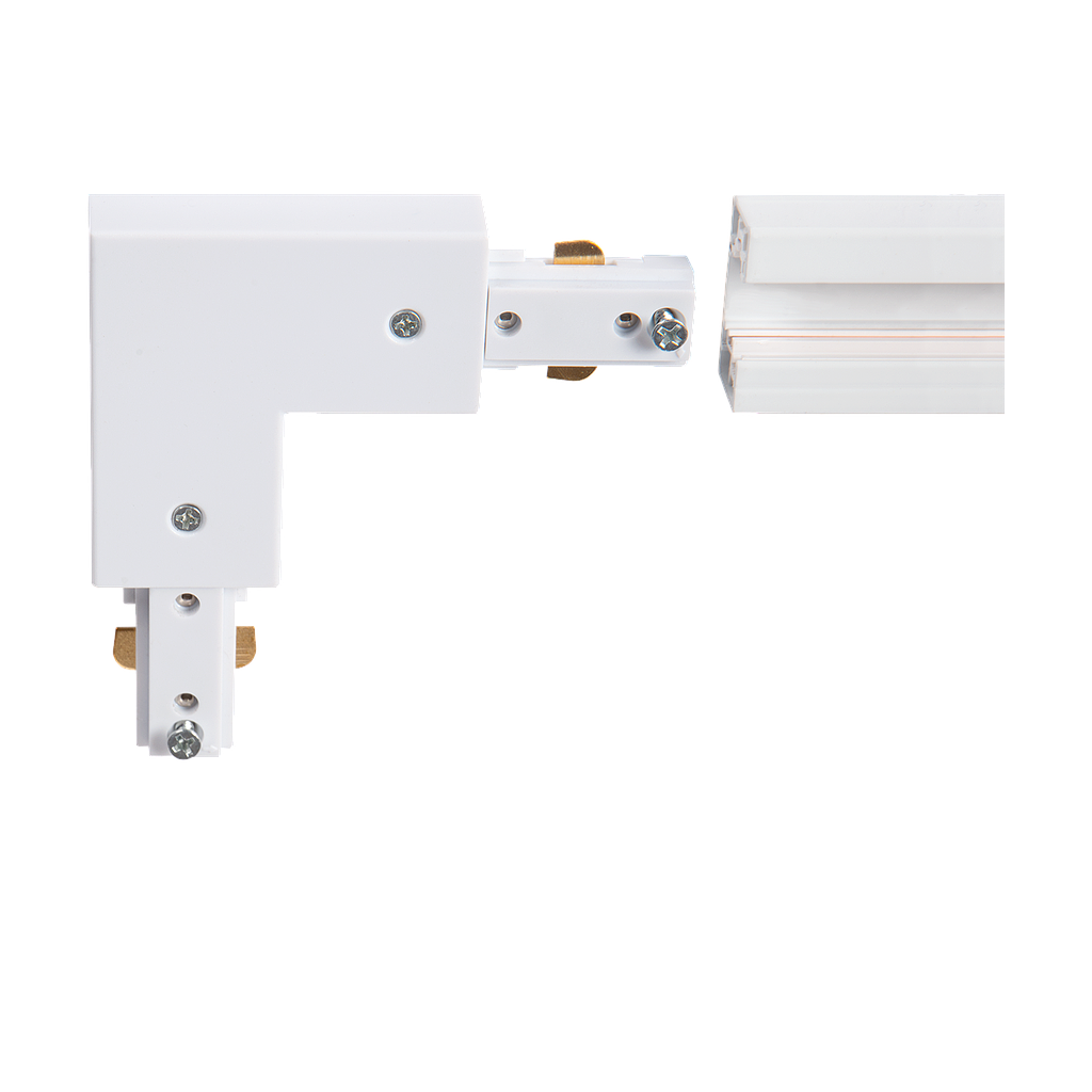 Track connector Lex - Corner L&R | white
