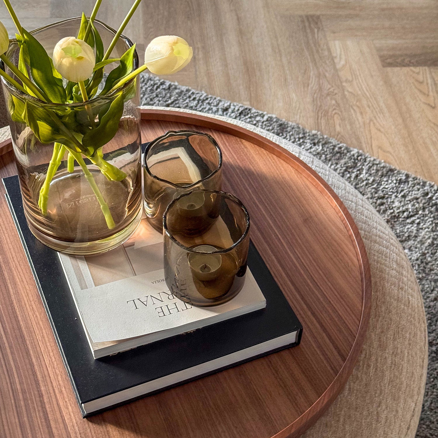 Tray Tati dia 60 - walnut